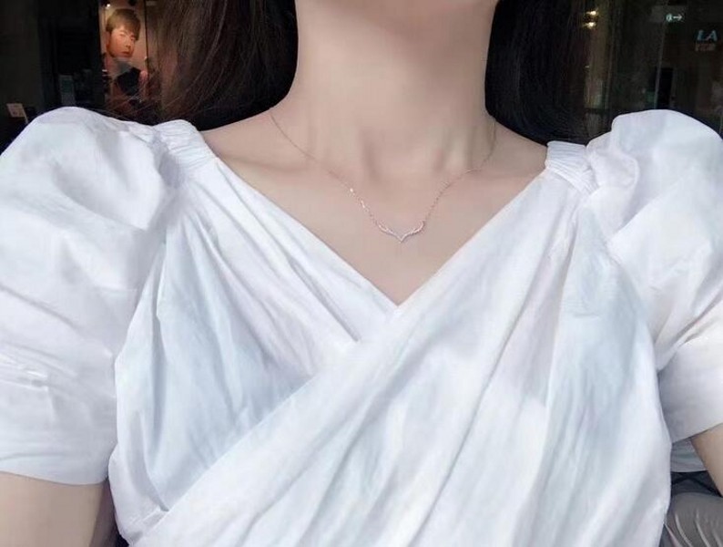 Ins Top Sell Reindeer Pendant Simple Fashion jewelry 925 Sterling Silver Pave White Sapphire CZ Diamond Gemstones Women Party Clavicle Necklace For Ch