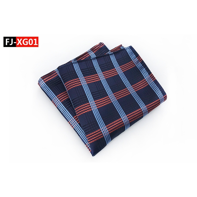 New 20 Colors Men's Hanky Checks Plaid Striped Silk Suits Pocket Square Wedding Party Handkerchief Clothing Accessories Scarf T200618