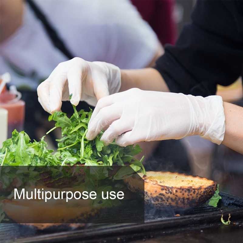 With Box Nitrile Gloves Black 100pcslot Food Grade Disposable Work Safety Gloves for Cleaning Nitril Gloves Powder S M L 2014697443