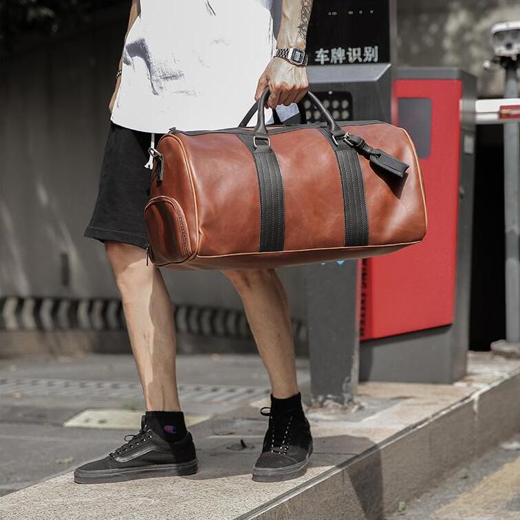factory wholesale men bag fashion striped leather shoulder mens travels bags retro crazy horse pu travel handbag multifunctional wet and dry
factory wholesale men bag fashion striped leather shoulder mens travels bags retro crazy horse pu travel handbag multifunctional wet and dry