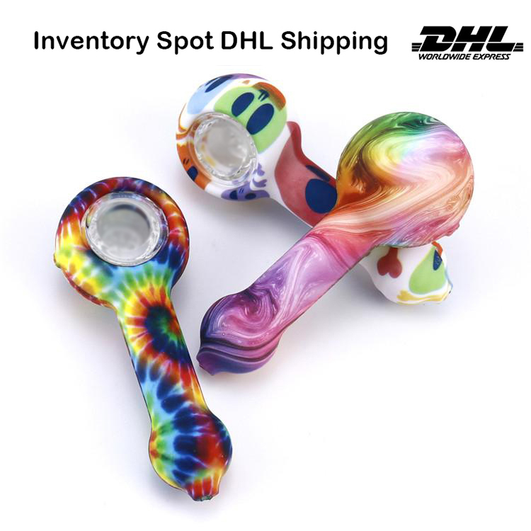 Silicone Tobacco Hand Pipe Pyrex Glass Oil Burner Smoking Pipes Colorful Printing 10cm Quality Heat Resistant Water Bong Cigarette Holder Smoke Accessory DHL Free
Silicone Tobacco Hand Pipe Pyrex Glass Oil Burner Smoking Pipes Colorful Printing 10cm Quality Heat Resistant Water Bong Cigarette Holder Smoke Accessory DHL Free