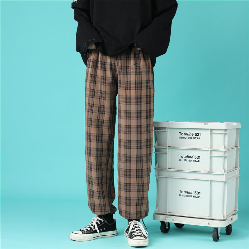 2021 New Spring Summer Plaid Men's Fashion Retro Casual Men Streetwear Hip-hop Straight Wide-leg Pants Mens Trousers 7wy9, Light blue
2021 New Spring Summer Plaid Men's Fashion Retro Casual Men Streetwear Hip-hop Straight Wide-leg Pants Mens Trousers 7wy9, Light blue