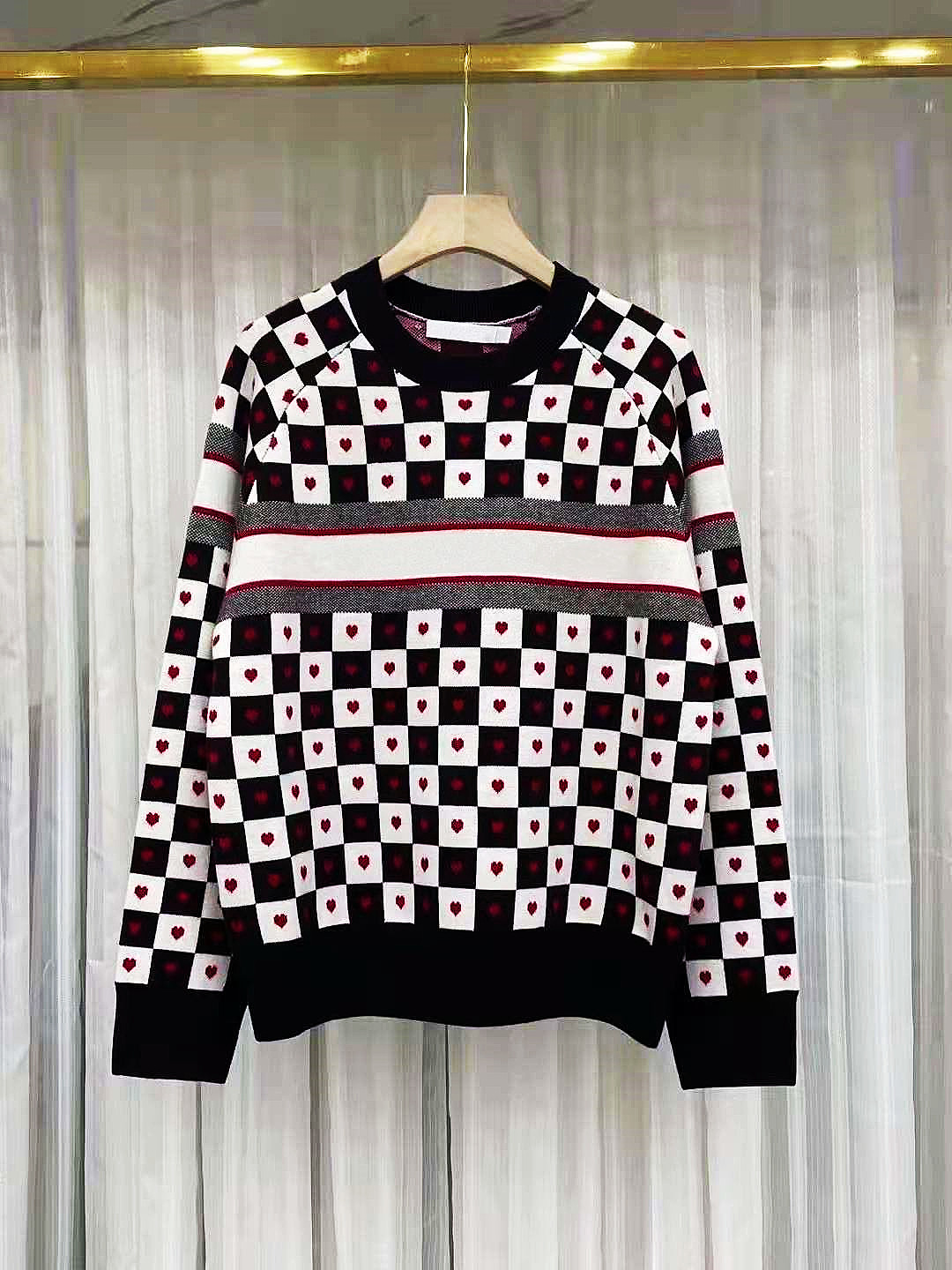 Women's sweater designer top high quality coat fashion letter jacquard casual crew neck Pullover 2021 Classic Golf luxury sports men's and w, White;black
Women's sweater designer top high quality coat fashion letter jacquard casual crew neck Pullover 2021 Classic Golf luxury sports men's and w, White;black