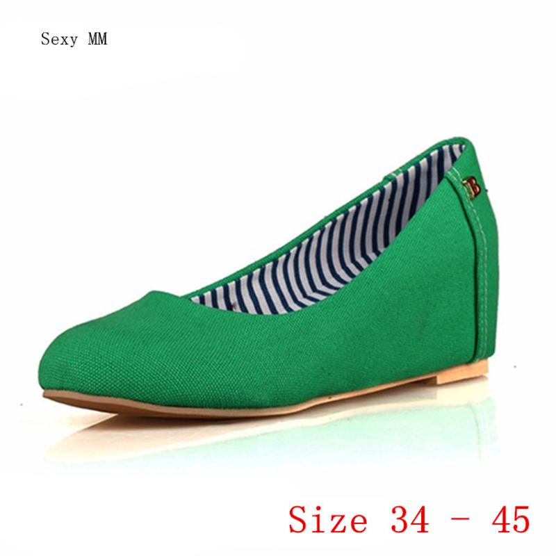 Dress Shoes High Quality Women Canvas Wedges Increased Internal Heel Wedge Woman Heels Pumps Plus Size 34-40.41.42.43.44.45, Orange
Dress Shoes High Quality Women Canvas Wedges Increased Internal Heel Wedge Woman Heels Pumps Plus Size 34-40.41.42.43.44.45, Orange