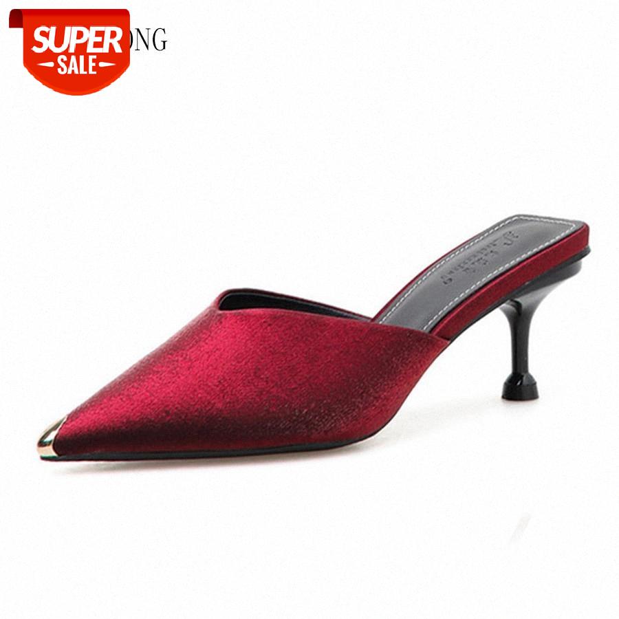New Red Sandals for Women Pointed Toes Kitten Heels Shoes Female Wedding Party Ladies Sandals #YC79, Black 
New Red Sandals for Women Pointed Toes Kitten Heels Shoes Female Wedding Party Ladies Sandals #YC79, Black