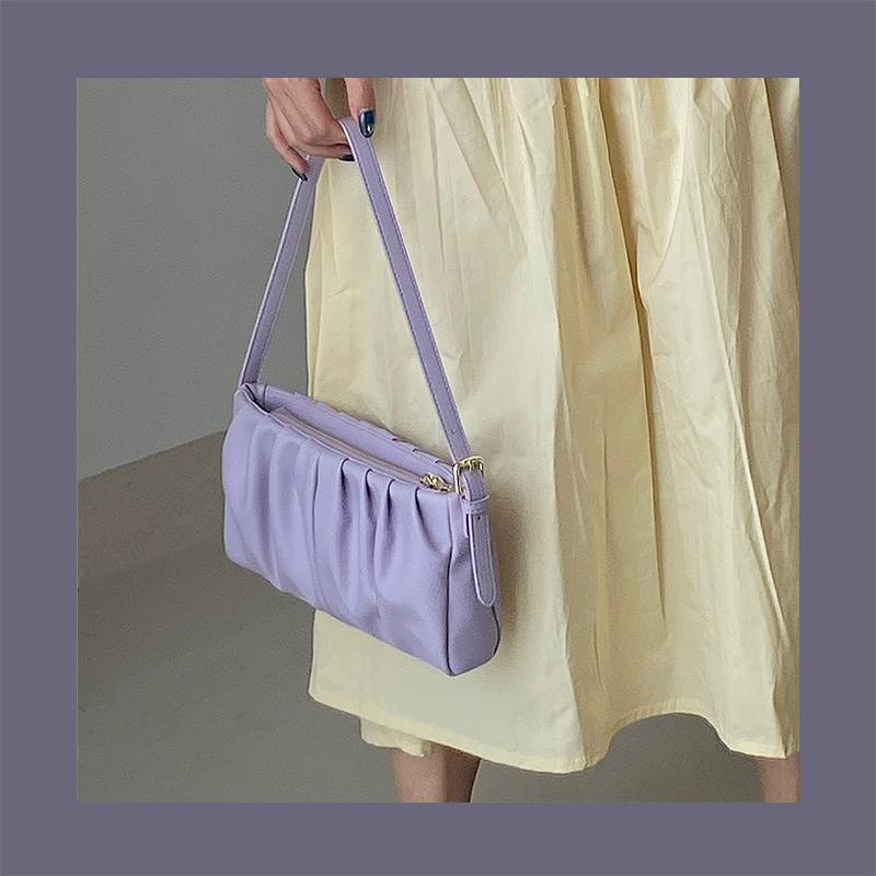 Fashion Design Women Folds Underarm Bag Fashion PU Leather Ladies Baguette Shoulder Bags Elegant Female small Purse Handbags, Purple
Fashion Design Women Folds Underarm Bag Fashion PU Leather Ladies Baguette Shoulder Bags Elegant Female small Purse Handbags, Purple