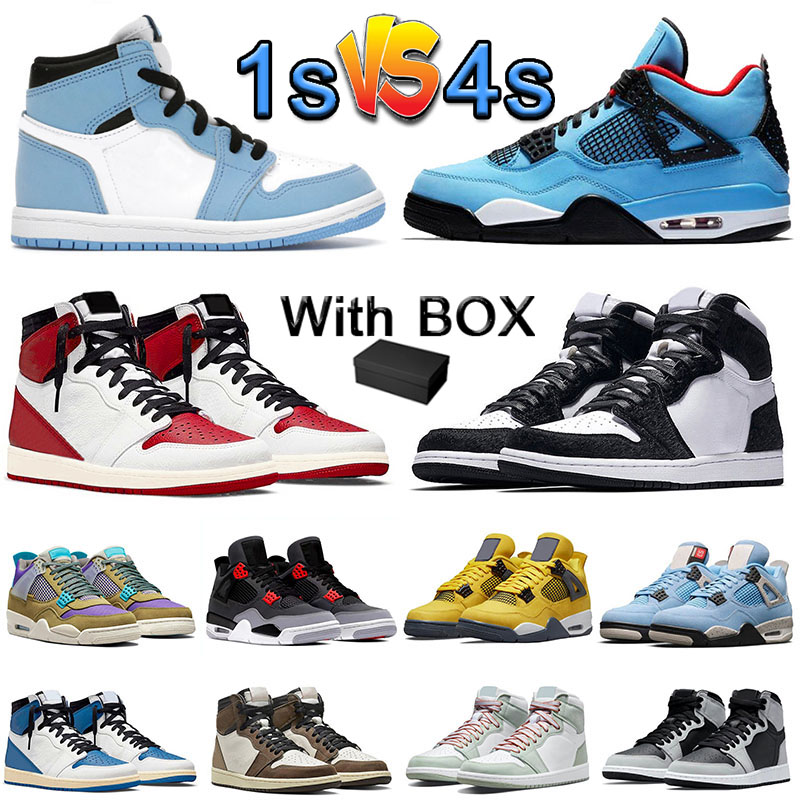 Authentic 1 1s basketball shoes with box men women Jumpman 4 4s Vintage Infrared Sail UNC x Tvs Blue Black White Designer Trainers Sport Sne
Authentic 1 1s basketball shoes with box men women Jumpman 4 4s Vintage Infrared Sail UNC x Tvs Blue Black White Designer Trainers Sport Sne