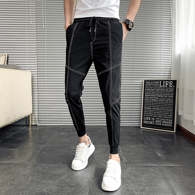 2021 New Summer Thin, Quick Drying Hare Fashion Fine Male Fitting Casual Pants Streetwear Hip Hop Men Corridors Ankle Length 36-27 D5g8, Black
2021 New Summer Thin, Quick Drying Hare Fashion Fine Male Fitting Casual Pants Streetwear Hip Hop Men Corridors Ankle Length 36-27 D5g8, Black