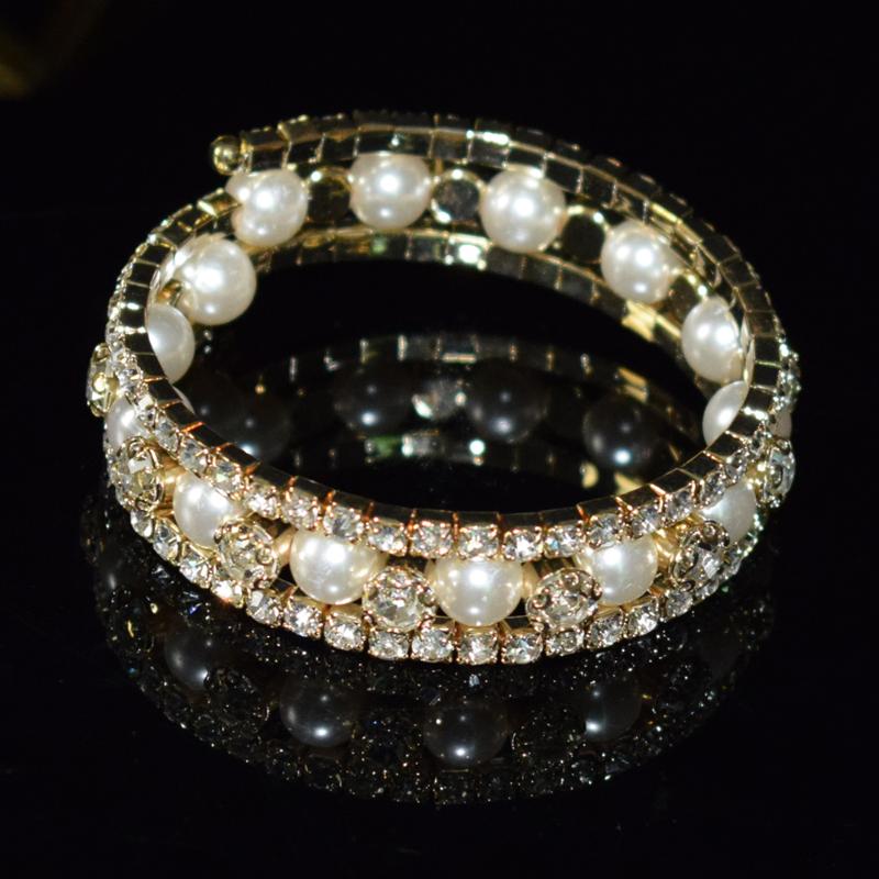 Bangle Bridal Fashion All-match Diamonds Pearl Rhinestone Elastic Crystal Bracelet Jewelry Classic
Bangle Bridal Fashion All-match Diamonds Pearl Rhinestone Elastic Crystal Bracelet Jewelry Classic