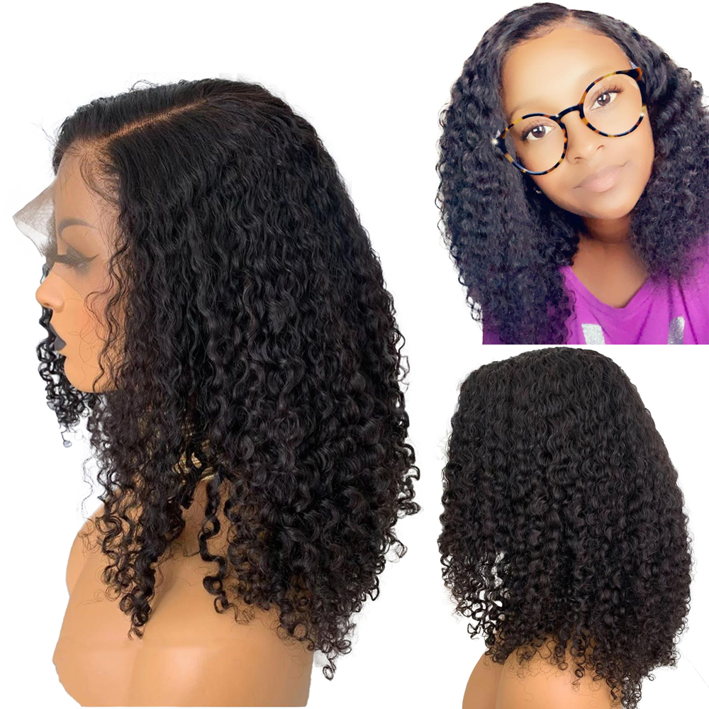 Short Curly 13x4 Lace Front Wigs Virgin Human Hair Brazilian Bleached Knots Pre Plucked With Baby Hair 130% 150% 180% Density For Women Water Wave, Natural color
Short Curly 13x4 Lace Front Wigs Virgin Human Hair Brazilian Bleached Knots Pre Plucked With Baby Hair 130% 150% 180% Density For Women Water Wave, Natural color