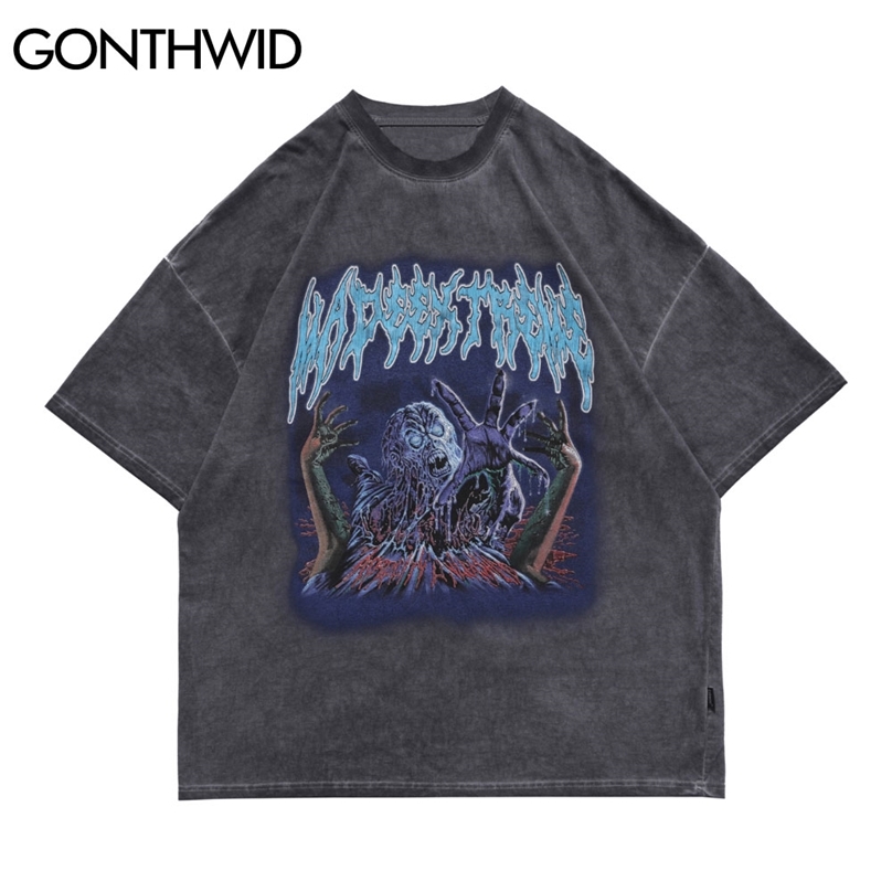 Oversized Tees Shirts Streetwear Hip Hop Casual Devil Print Short Sleeve Distressed T-Shirts Cotton Loose Harajuku Tops 210602, Gray
Oversized Tees Shirts Streetwear Hip Hop Casual Devil Print Short Sleeve Distressed T-Shirts Cotton Loose Harajuku Tops 210602, Gray