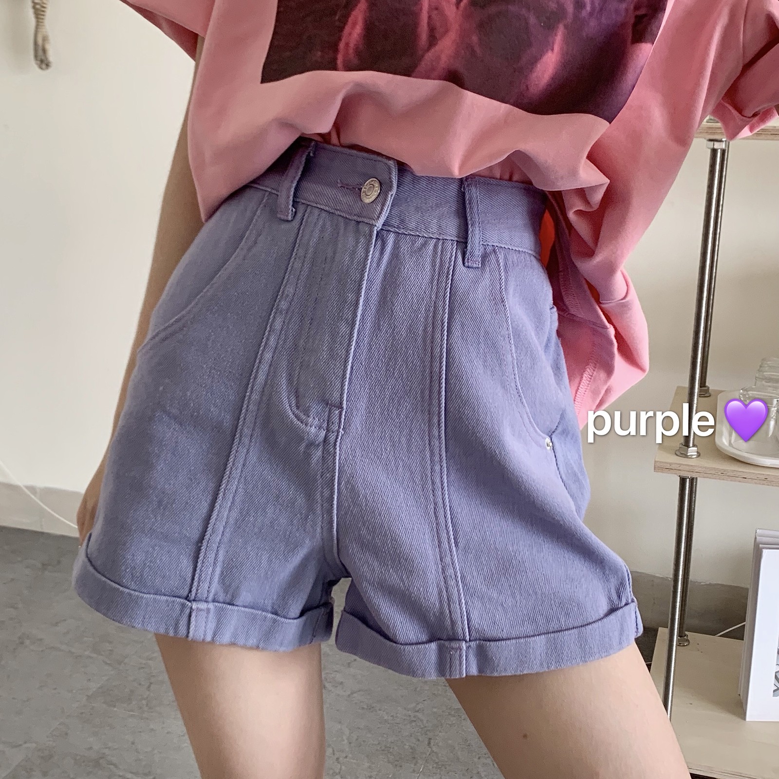 2021 New 7 Colors 100% Cotton Summer Denim Roll Up Women Wide High Waist Jeans Ladies Casual Purple Lilac Shorts R7cc, Pink
2021 New 7 Colors 100% Cotton Summer Denim Roll Up Women Wide High Waist Jeans Ladies Casual Purple Lilac Shorts R7cc, Pink