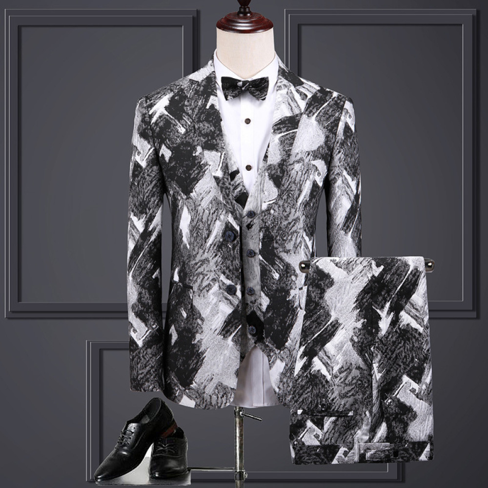 Personality Printing Large Size Mens Business Social British Suit Pieces Groomsman Wedding Banquet Set Qdq4, Multi
Personality Printing Large Size Mens Business Social British Suit Pieces Groomsman Wedding Banquet Set Qdq4, Multi