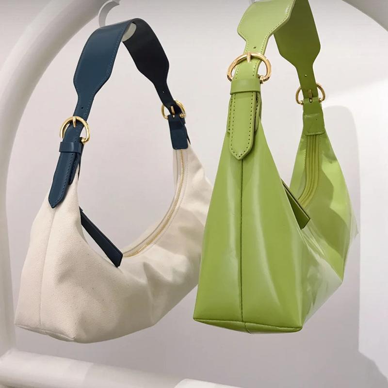 Fashion Canvas Panelled Women Shoulder Bags Designer Handbags Luxury Leather Messenger Bag Casual Baguette Shape Small Purses, Blue
Fashion Canvas Panelled Women Shoulder Bags Designer Handbags Luxury Leather Messenger Bag Casual Baguette Shape Small Purses, Blue