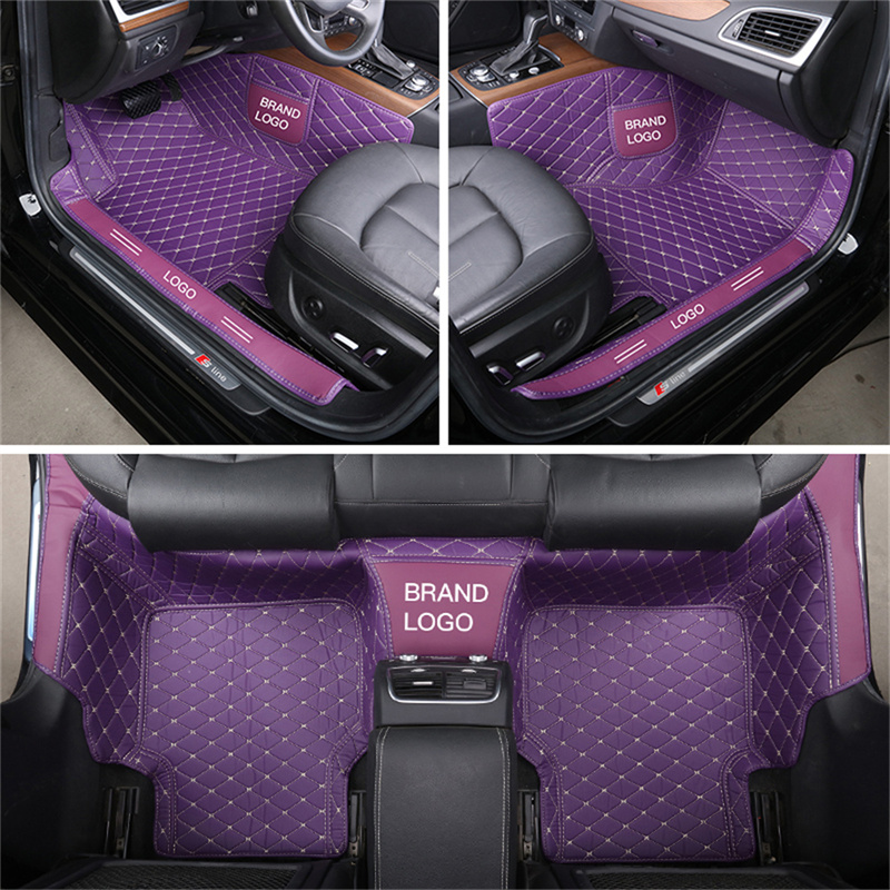 Custom Fit Car Accessories Car Mat Waterproof PU Leather ECO friendly Material For Vast of vehicle Full Set Carpet With Logo Design For Ford Bmw VW Polo Purple
Custom Fit Car Accessories Car Mat Waterproof PU Leather ECO friendly Material For Vast of vehicle Full Set Carpet With Logo Design For Ford Bmw VW Polo Purple