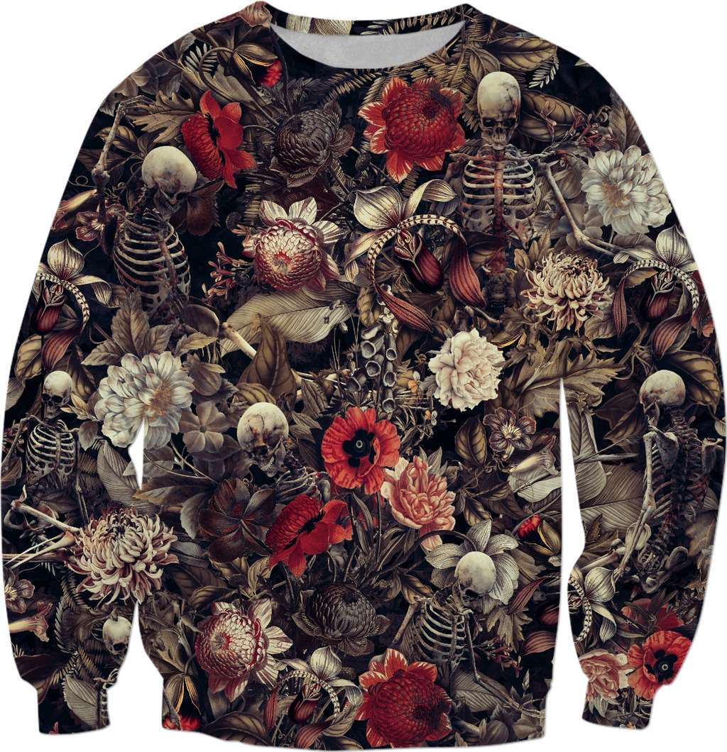 Retro Style Fashion Sweatshirt Birds in Flowers 3D Printed Hoodie Unisex Harajuku floral Long sleeve street Casual Pullover 201103