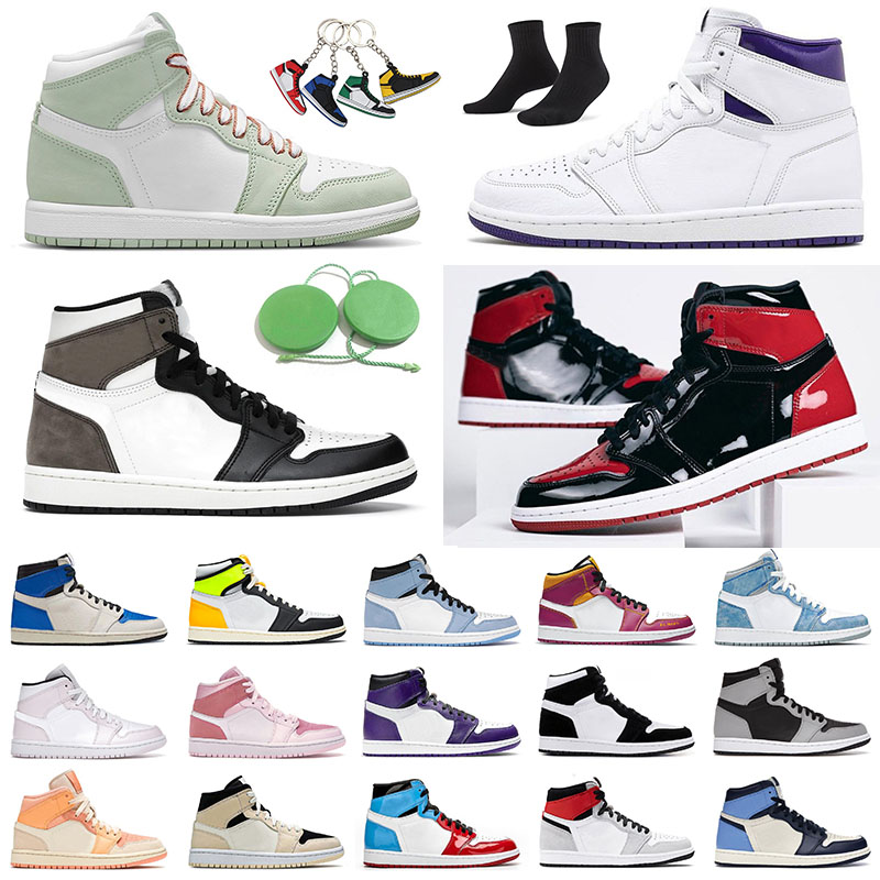 Basketball Shoes Original OG Jumpman 1 1s Mens Womens High Court Purple University Blue Seafoam Shadow Obsidian Mid Pink Crimson Tint Sports Sneakers Trainers, A26 36-46 bred toe
Basketball Shoes Original OG Jumpman 1 1s Mens Womens High Court Purple University Blue Seafoam Shadow Obsidian Mid Pink Crimson Tint Sports Sneakers Trainers, A26 36-46 bred toe