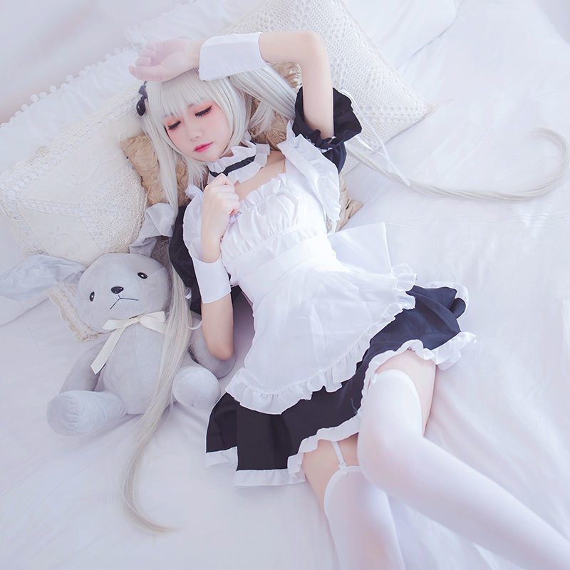 Womens Lolita Maid Dress Kawaii Cosplay Costumes Japanese Style Cute Ruffle Patchwork Short Sleeve Dress Mini Bandage, Black;gray
Womens Lolita Maid Dress Kawaii Cosplay Costumes Japanese Style Cute Ruffle Patchwork Short Sleeve Dress Mini Bandage, Black;gray
