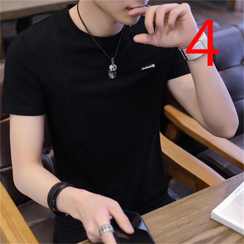 2021 Summer New T-shirt Short-sleeved Men's Tide Brand Trend Social Spirit Guy Round Neck Cotton Slim Tight Qyr8
2021 Summer New T-shirt Short-sleeved Men's Tide Brand Trend Social Spirit Guy Round Neck Cotton Slim Tight Qyr8