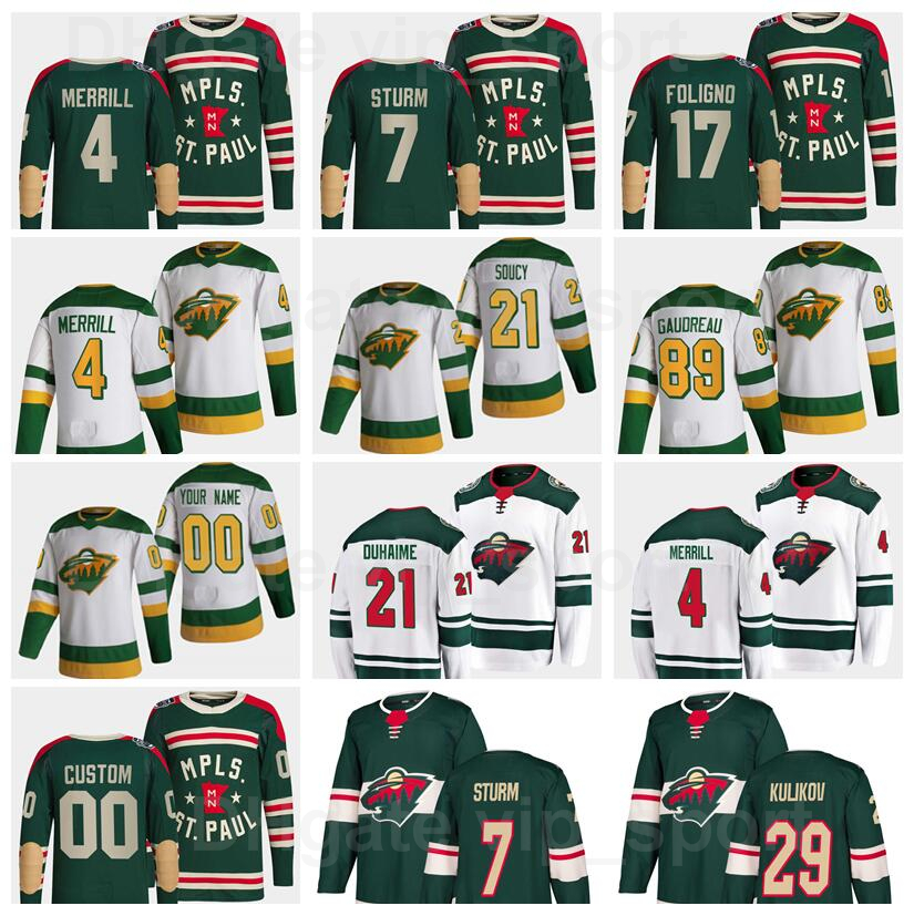 Man Woman Youth Minnesota Wild Hockey 29 Dmitry Kulikov Jersey 89 Frederick Gaudreau 4 Jon Merrill 17 Marcus Foligno 21 Brandon Duhaime 7 Nico Sturm Winter Classic, Green
Man Woman Youth Minnesota Wild Hockey 29 Dmitry Kulikov Jersey 89 Frederick Gaudreau 4 Jon Merrill 17 Marcus Foligno 21 Brandon Duhaime 7 Nico Sturm Winter Classic, Green