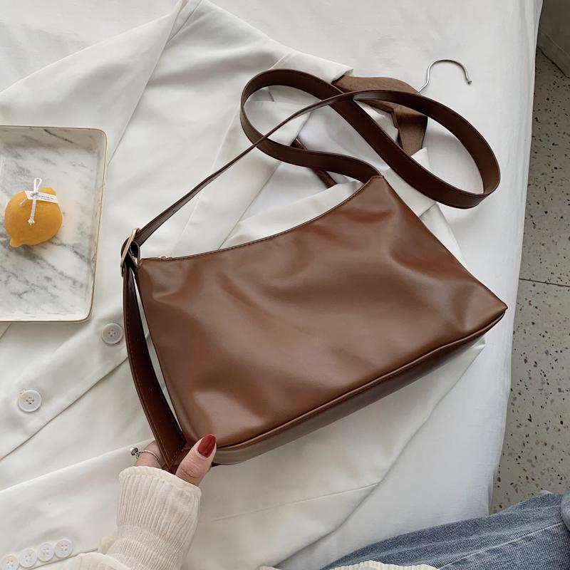 New Women Shoulder Crossbody Bag Female Brand Solid Color Casual High Quality PU Leather Ladies Hobo Messenger Bag Sac A Main, Black
New Women Shoulder Crossbody Bag Female Brand Solid Color Casual High Quality PU Leather Ladies Hobo Messenger Bag Sac A Main, Black