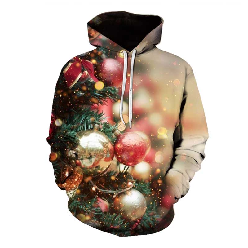 Men's Christmas Pearl Pattern 3D Printed Long Sleeve Hooded Garment, White;black
Men's Christmas Pearl Pattern 3D Printed Long Sleeve Hooded Garment, White;black