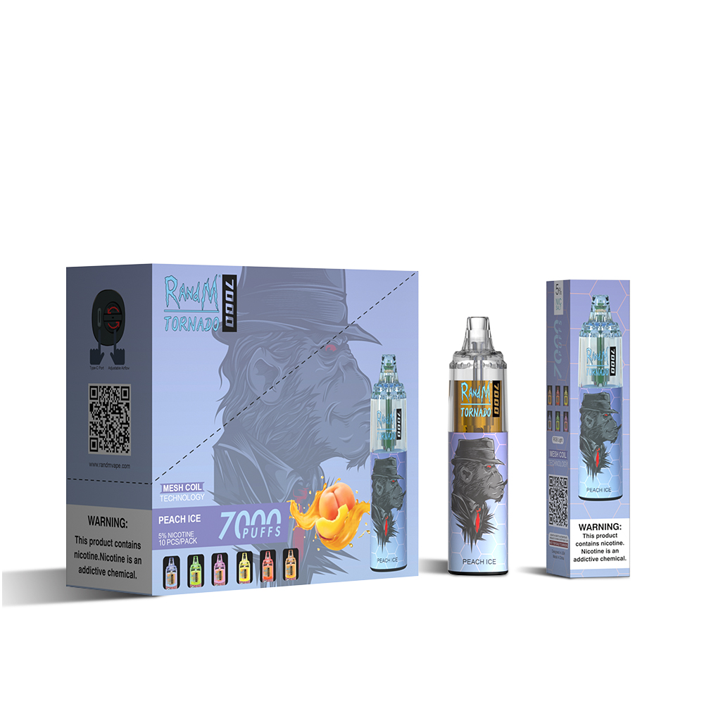 Original RM tornado 7000 puffs disposable E cigarette Mesh Coil vape with colorful lights Rechargeable Vape Multi-flavor Atomizer
Original RM tornado 7000 puffs disposable E cigarette Mesh Coil vape with colorful lights Rechargeable Vape Multi-flavor Atomizer