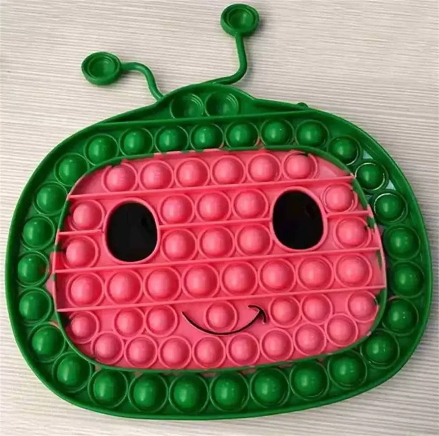 21.5*23.5CM 9 Inch giant cocomelon fidget toys large size cartoon push bubble popper board kids watermelon educational finger puzzle large poo its family game WHT0228
21.5*23.5CM 9 Inch giant cocomelon fidget toys large size cartoon push bubble popper board kids watermelon educational finger puzzle large poo its family game WHT0228