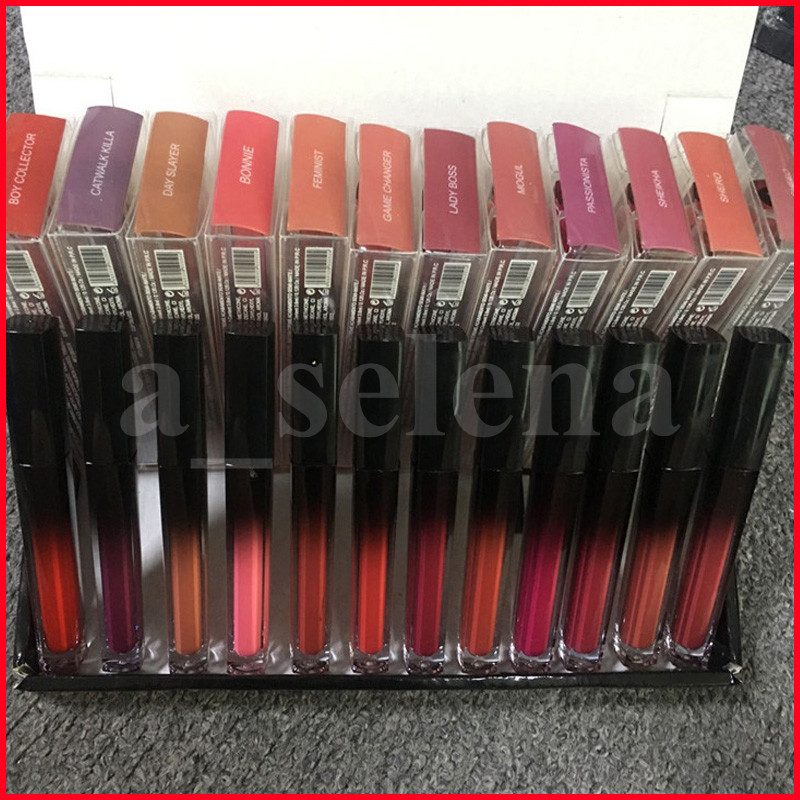 12 colors Lips Makeup Matte Liquid Lipstick Lip gloss Waterproof Tattoo Long Lasting Lipgloss Tint transparent box Cosmetics, Mixed color
12 colors Lips Makeup Matte Liquid Lipstick Lip gloss Waterproof Tattoo Long Lasting Lipgloss Tint transparent box Cosmetics, Mixed color
