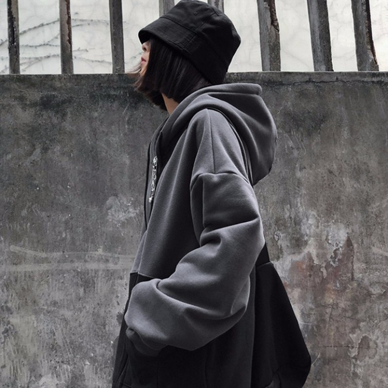 Women Autumn Hooded Sweatshirt Solid Color Street style Female Loose Long Sleeve Hoodie Sweatshirt Hooded Pullover roupas Femini 201217