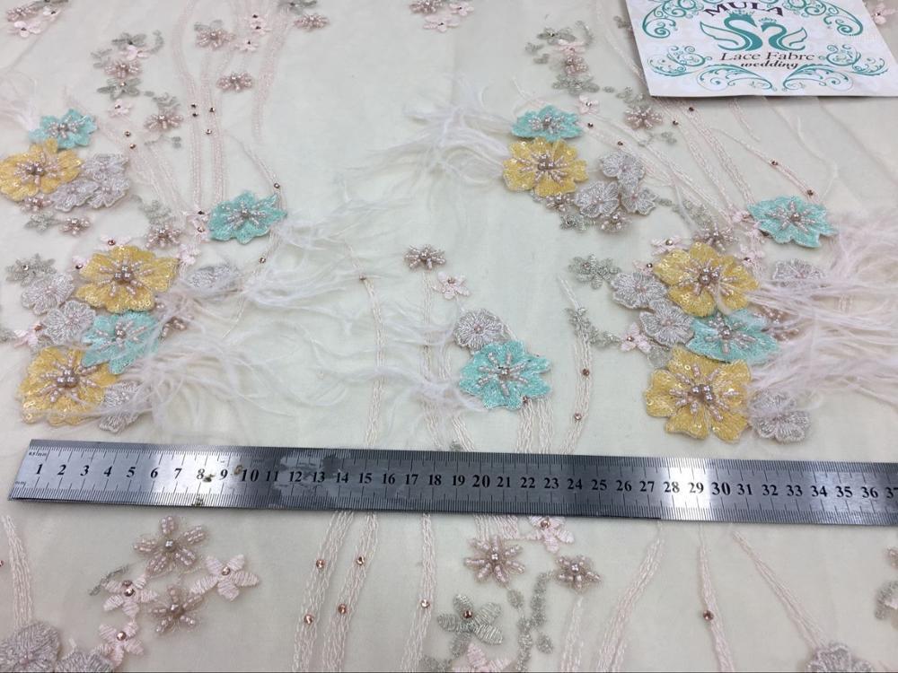 3D Lace Fabric With Feather And Sequins And Pearl Heavy Sequin Lace Fabric For Haute Couture Dress.High End Handmade1
3D Lace Fabric With Feather And Sequins And Pearl Heavy Sequin Lace Fabric For Haute Couture Dress.High End Handmade1
