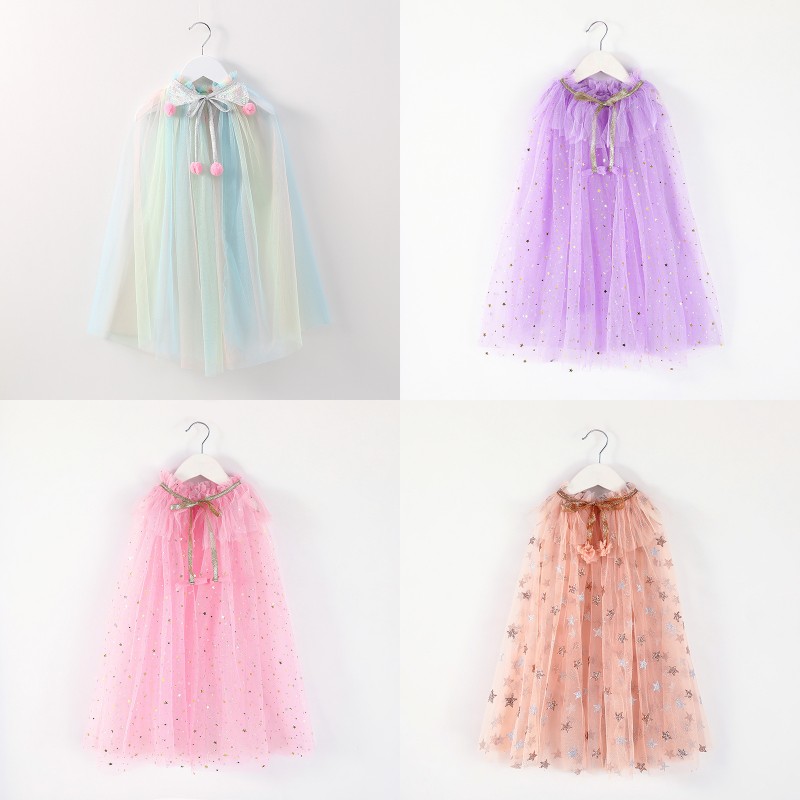 Retail Seaside Fairy Cloak For Children Girls Birthday Christmas Sequins Pom pom Star Heart Mesh Thin Poncho E1120 279 U2
Retail Seaside Fairy Cloak For Children Girls Birthday Christmas Sequins Pom pom Star Heart Mesh Thin Poncho E1120 279 U2