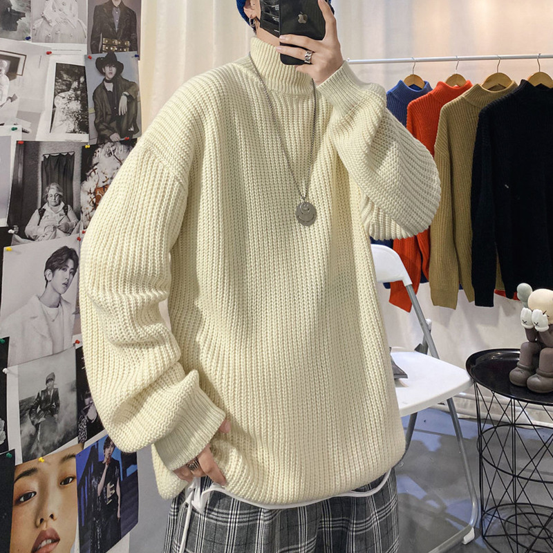 2021 New Winter Turtleneck Sweater Men's Warm Fashion Retro Casual Knitted Pullover Men Streetwear Knitting Sweaters Mens Clothes Qmaz, Black
2021 New Winter Turtleneck Sweater Men's Warm Fashion Retro Casual Knitted Pullover Men Streetwear Knitting Sweaters Mens Clothes Qmaz, Black