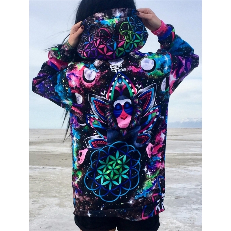 New Arrivals Fashion 3D Print Kawaii Sweatshirt Femmes Sweatshirts Hoodies Women Youth Female Pockets Creative Plus Size 201209