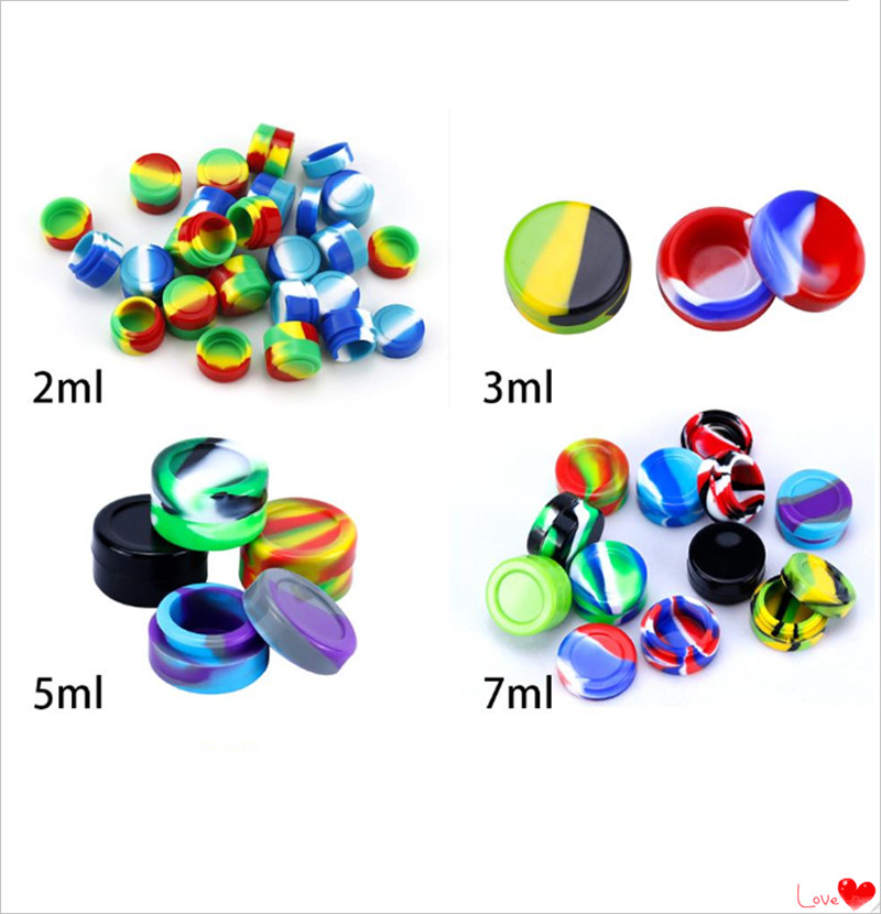 Silicon Container Jar Wax Concentrate 2ML 7ML 5ML 3ML Wax Containers Silicone Jars for Wax Silicone Jar Dabber Non solid Color
Silicon Container Jar Wax Concentrate 2ML 7ML 5ML 3ML Wax Containers Silicone Jars for Wax Silicone Jar Dabber Non solid Color