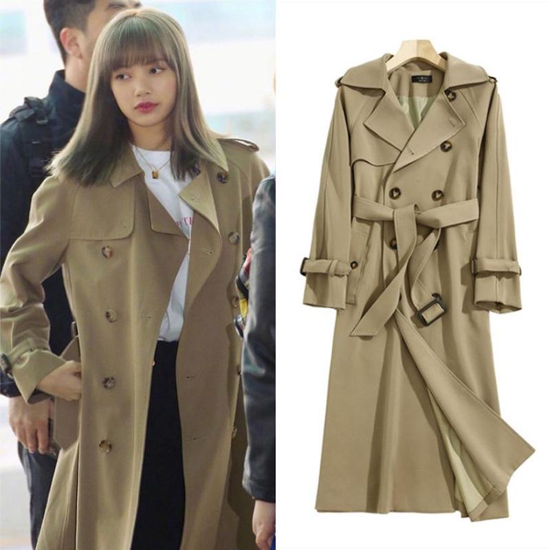 Women' Trench Coats Celebrity Style Midi Long Coat Women Dark Khaki Color Double Breasted 2021 Spring Fall Warm Windbreaker Streetwear, Pic
Women' Trench Coats Celebrity Style Midi Long Coat Women Dark Khaki Color Double Breasted 2021 Spring Fall Warm Windbreaker Streetwear, Pic