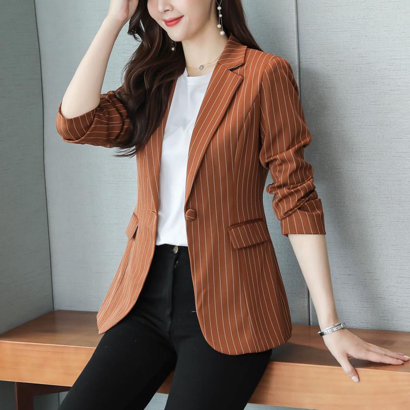 Blazer Women 2021 New Spring And Autumn Women's Clothing Fashion Large Size Striped Slim Long Suit Women Jacket Female Coat, Black
Blazer Women 2021 New Spring And Autumn Women's Clothing Fashion Large Size Striped Slim Long Suit Women Jacket Female Coat, Black