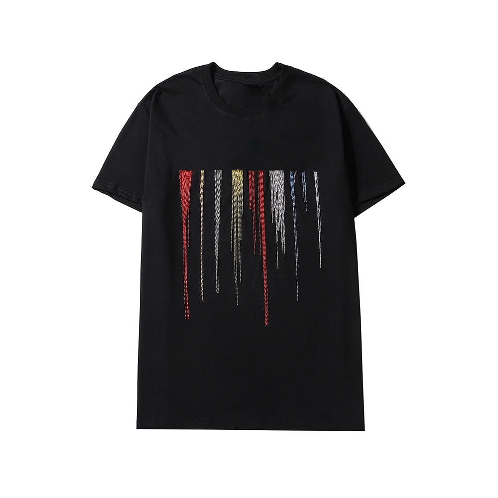 Luxury Men Designer T Shirt Fashion Striped Pattern Printing Short Sleeve High Quality Black White Tees Size S-XXL, White;black 
Luxury Men Designer T Shirt Fashion Striped Pattern Printing Short Sleeve High Quality Black White Tees Size S-XXL, White;black