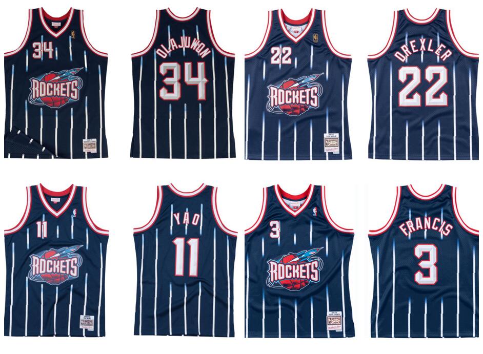 Stitched NBA jersey Houston Rockets 11 Yao 34 Olajuwon 22 Drexler 3 Francis 33 Pippen Mitchell & Ness Hardwoods Classics retro basketball jerseys men women youth S-6XL
Stitched NBA jersey Houston Rockets 11 Yao 34 Olajuwon 22 Drexler 3 Francis 33 Pippen Mitchell & Ness Hardwoods Classics retro basketball jerseys men women youth S-6XL