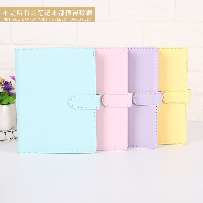 A6 PU Leather Notebook Binder Macaron color 19*13cm Refillable 6 Ring Binder A6 Filler Paper Magnetic Buckle Closure custom DIY 99 S2, Purple;pink
A6 PU Leather Notebook Binder Macaron color 19*13cm Refillable 6 Ring Binder A6 Filler Paper Magnetic Buckle Closure custom DIY 99 S2, Purple;pink