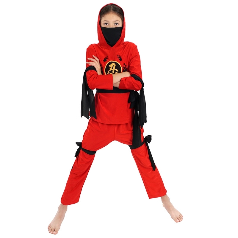 Halloween Japanese children Naruto costume Ninja Costume Samurai assassin suit, Black;red
Halloween Japanese children Naruto costume Ninja Costume Samurai assassin suit, Black;red