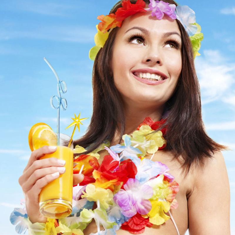 10PCS Hawaii Wreath Hanging Ornament Floral Garland Neck Pendant Flower Necklace for Performance Beach Party, Picture 1
10PCS Hawaii Wreath Hanging Ornament Floral Garland Neck Pendant Flower Necklace for Performance Beach Party, Picture 1