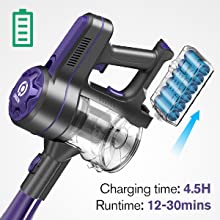 Zoker By Onson Handle Vacuum cleaner Household Bagless Cordless Wireless Rechargeable Handheld Portable Stick for Floor Carpet Pet Car
