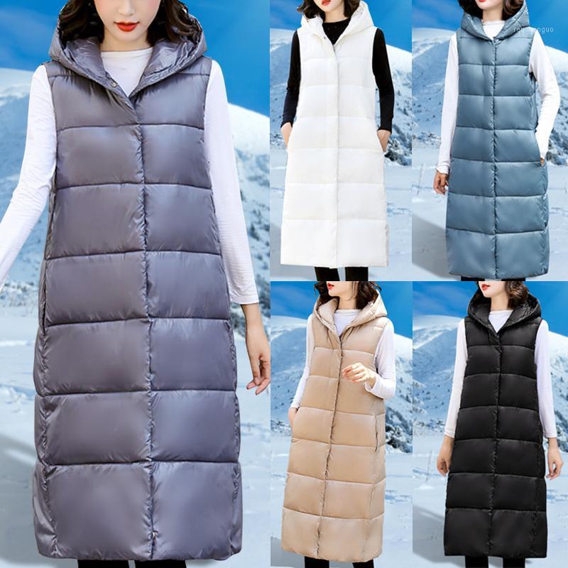 Women's Vests Solid Hooded Warm Womens Single Breasted Lengthen Over The Knee Padded Vest Ladies Waistcoat Cardigan Coat Famale Winter, Kh
Women's Vests Solid Hooded Warm Womens Single Breasted Lengthen Over The Knee Padded Vest Ladies Waistcoat Cardigan Coat Famale Winter, Kh