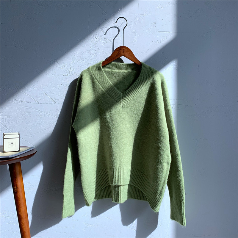 Winter Autumn Oversized Knitted Cashmere Sweater Women V-Neck Basic Thicken Pullovers Female Knit Jumpers Top, Blue
Winter Autumn Oversized Knitted Cashmere Sweater Women V-Neck Basic Thicken Pullovers Female Knit Jumpers Top, Blue