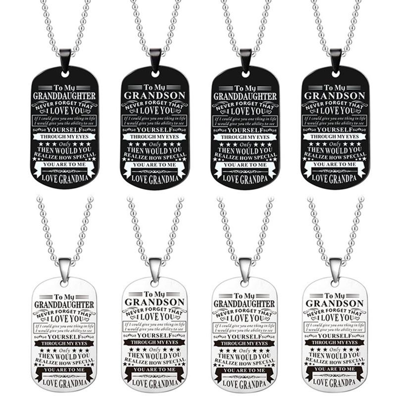 Pendant Necklaces Tags Necklace Family Jewelry To My Grandchildren We Love You Grandfather Grandmother Cards
Pendant Necklaces Tags Necklace Family Jewelry To My Grandchildren We Love You Grandfather Grandmother Cards