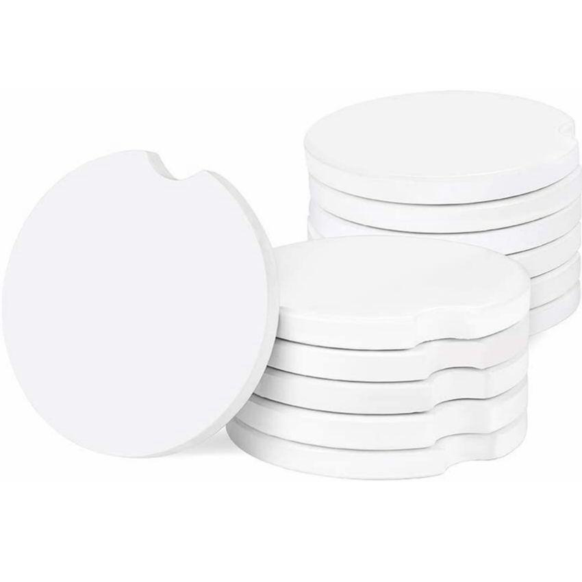Sublimation Blank Car Ceramics Coasters Hot Transfer Printing Coaster Blank Consumables Materials DHL SXDC29