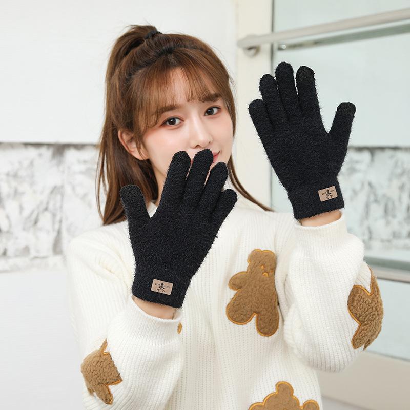 Five Fingers Gloves Winter For Women Thick Cycling Driving Work Hand Warmer Full Finger Acrylic Knitted Glove Female Christmas Gift Fawn G09
Five Fingers Gloves Winter For Women Thick Cycling Driving Work Hand Warmer Full Finger Acrylic Knitted Glove Female Christmas Gift Fawn G09