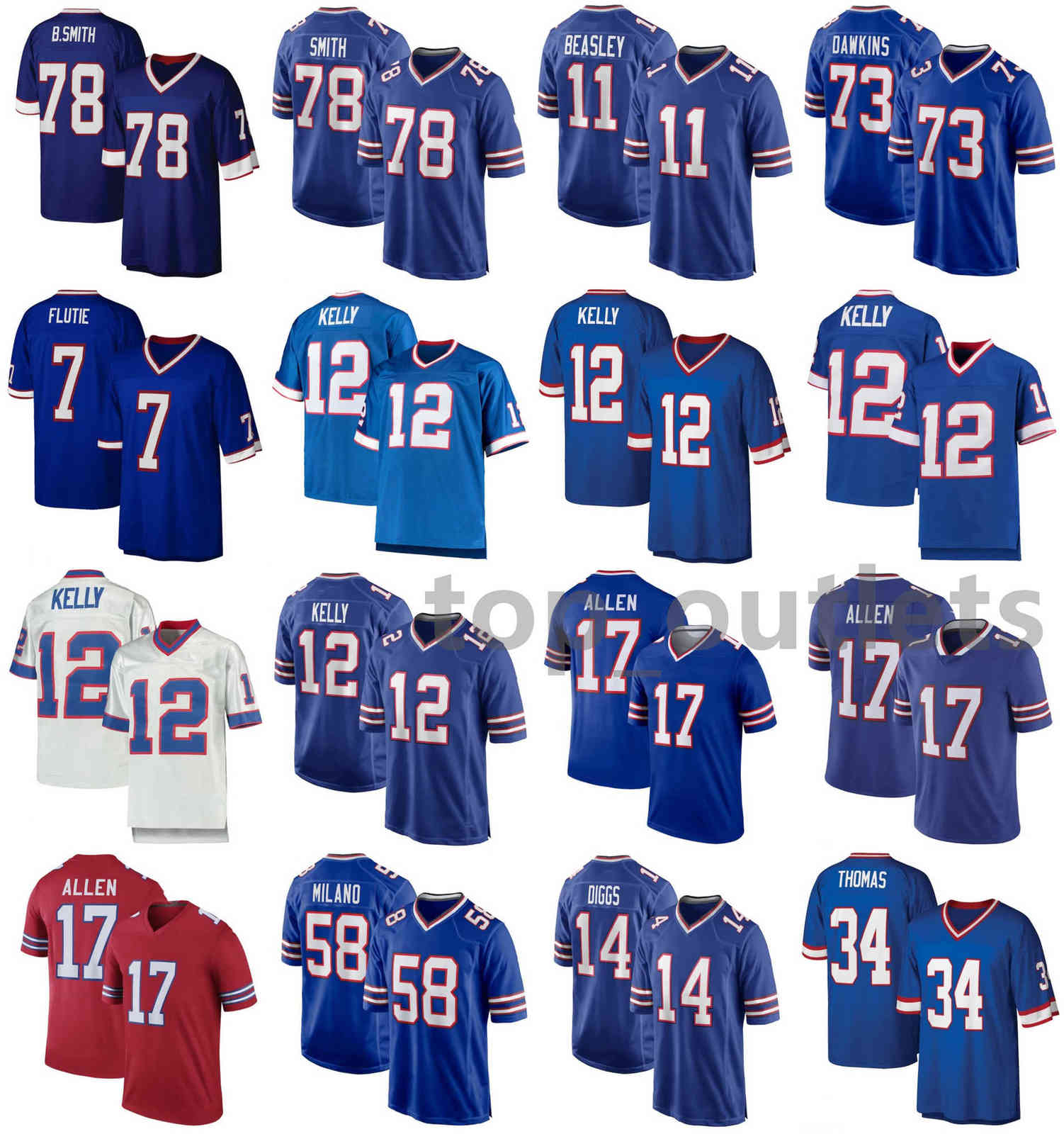 2021 Buffalo Bills American Football Jerseys Bruce 78 Smith Jersey Cole 11 Beasley Dion 73 Dawkins Doug 7 Flutie Jim 12 Kelly Josh 17 Allen Stitched Size S-XXXL, As photo
2021 Buffalo Bills American Football Jerseys Bruce 78 Smith Jersey Cole 11 Beasley Dion 73 Dawkins Doug 7 Flutie Jim 12 Kelly Josh 17 Allen Stitched Size S-XXXL, As photo