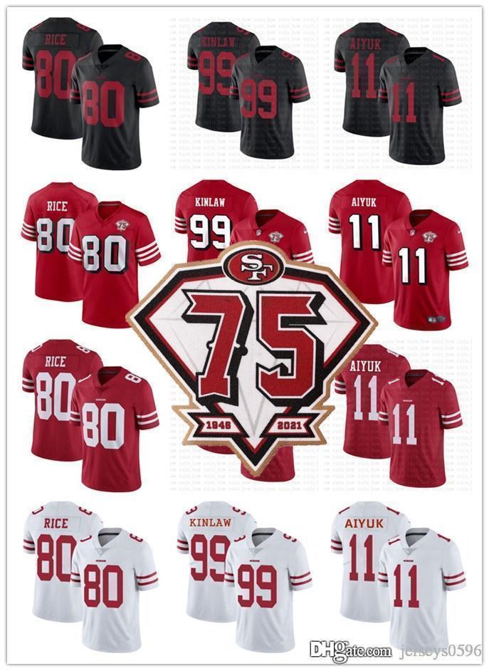 Men Women Youth 75th San Francisco49ersJersey 80 Jerry Rice 99 Javon Kinlaw 11 Brandon Aiyuk Football Jerseys black red, Color
Men Women Youth 75th San Francisco49ersJersey 80 Jerry Rice 99 Javon Kinlaw 11 Brandon Aiyuk Football Jerseys black red, Color